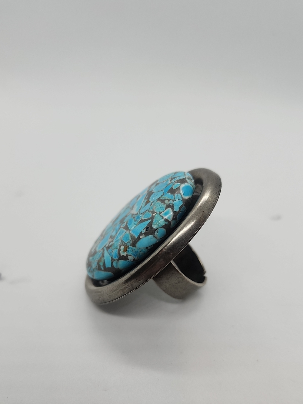 GASOLINE GLAMOUR TURQUOISE MATRIX RING - Picture 3 of 5